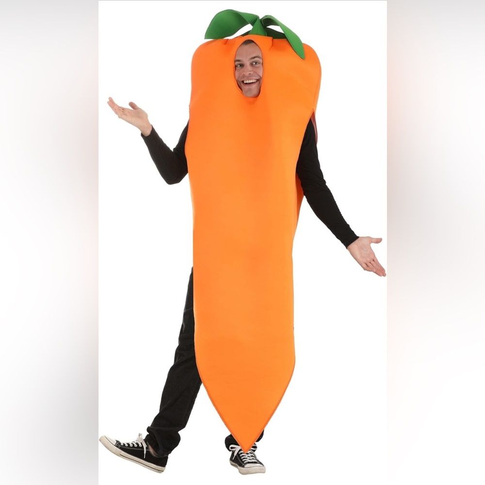 Orange Carrot Costume for Men